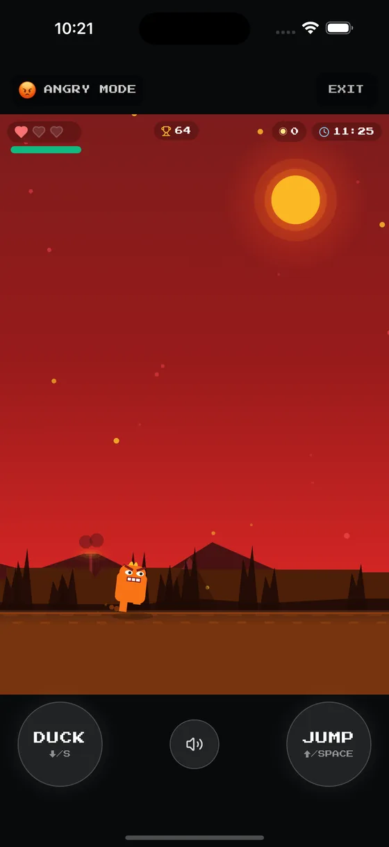 MoodRun's angry world